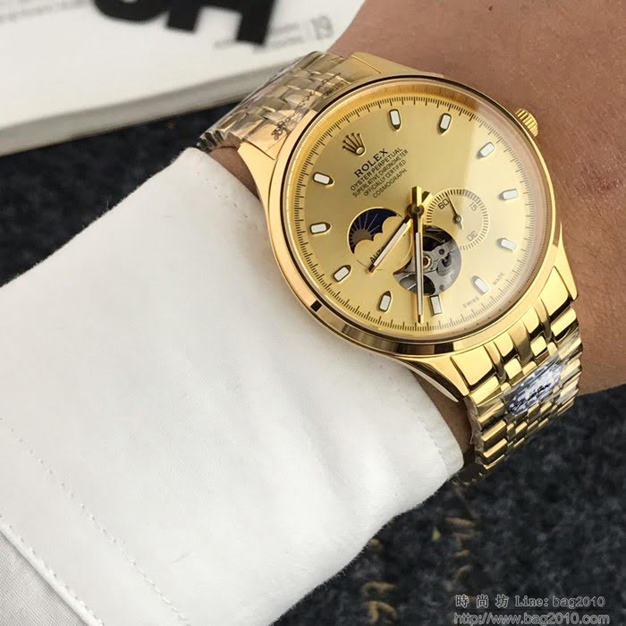 ROLEX勞力士 日月星辰系列 原裝進口82S7機芯 鏤空設計 超強夜光 精品男士腕表  wssb4819